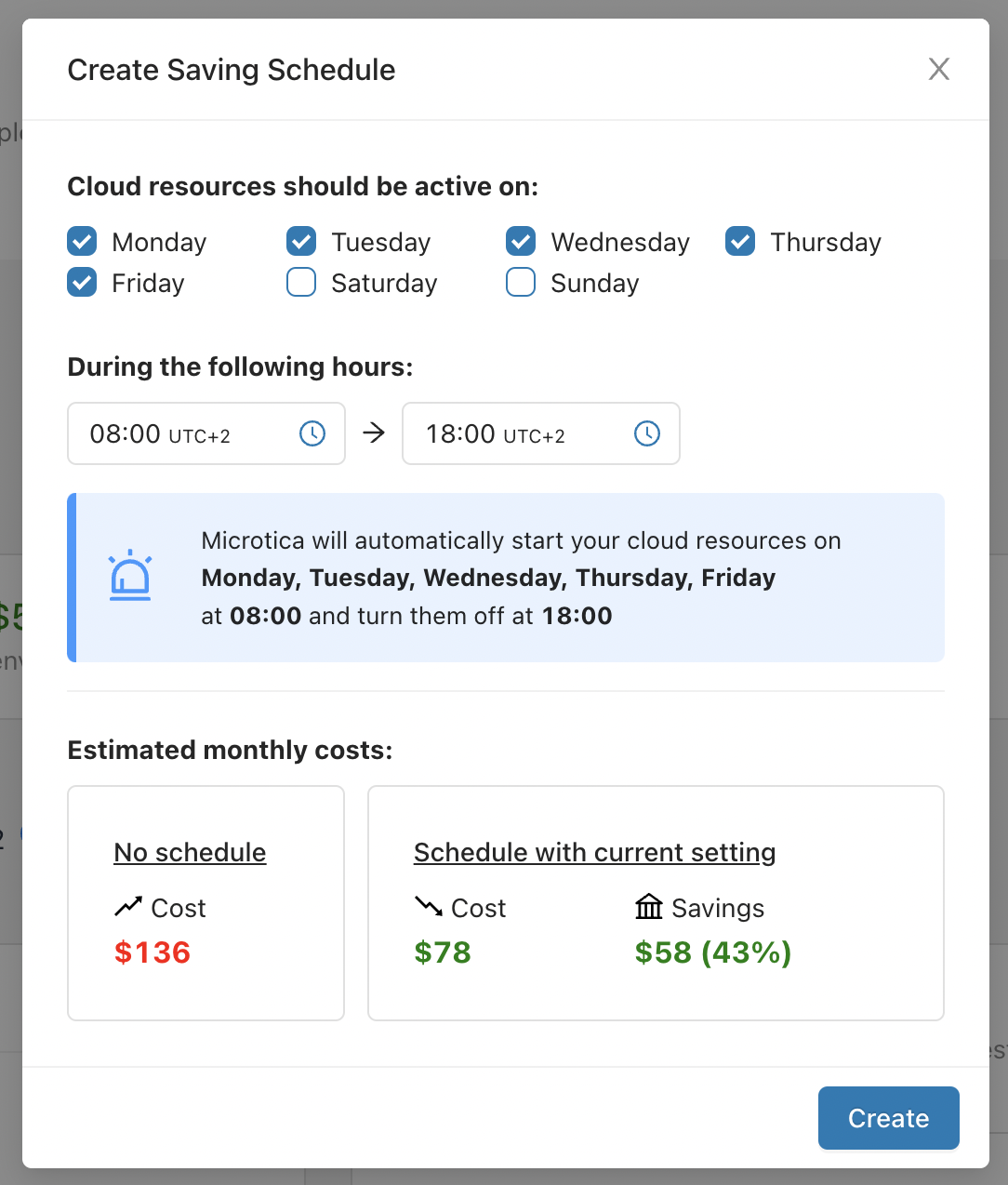 automated saving schedules